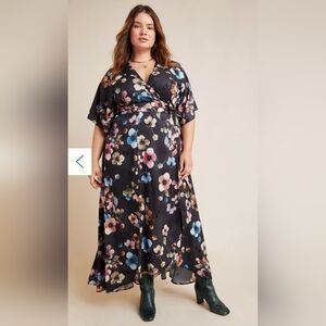 Floral Wrap Maxi Dress